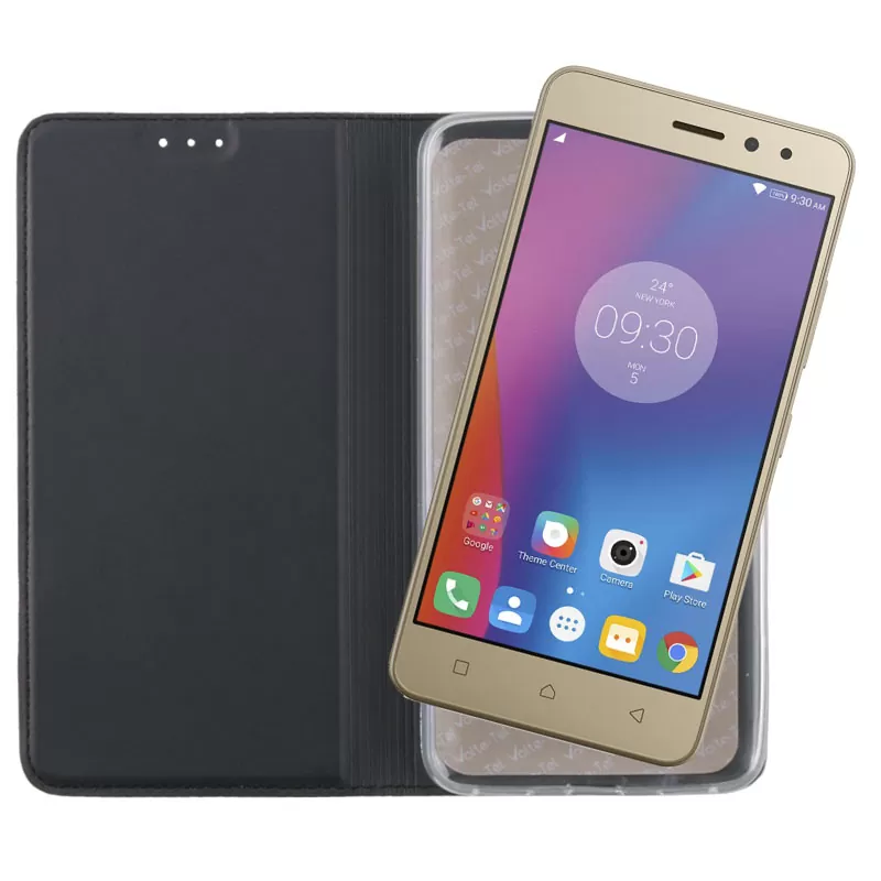 VOLTE-TEL MAGNET BOOK STAND ΘΗΚΗ LENOVO K6 5.0in DARK GREY - Image 5