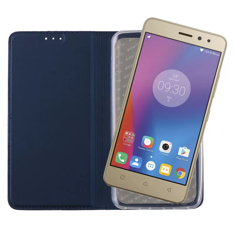 VOLTE-TEL MAGNET BOOK STAND ΘΗΚΗ LENOVO K6 5.0in DARK BLUE - Image 5