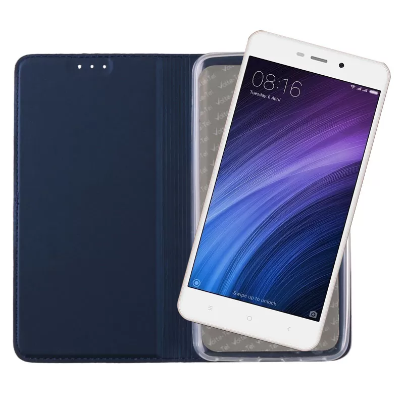 VOLTE-TEL MAGNET BOOK STAND ΘΗΚΗ XIAOMI REDMI 4A 5.0in DARK BLUE - Image 5