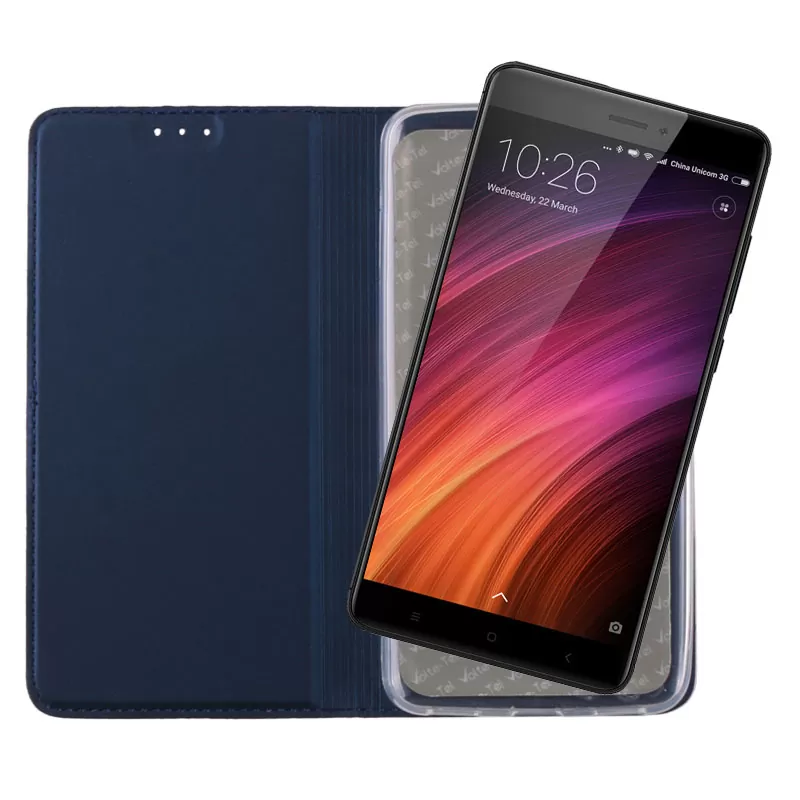 VOLTE-TEL MAGNET BOOK STAND ΘΗΚΗ XIAOMI REDMI NOTE 4X 5.5in DARK BLUE - Image 5