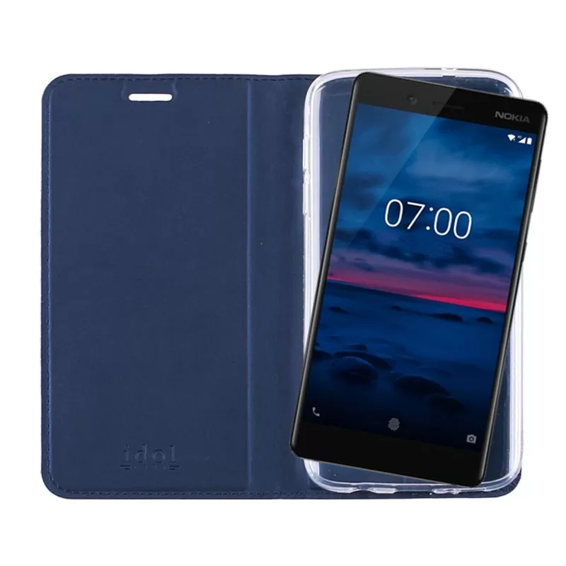 IDOL 1991 PRIME MAGNET BOOK STAND ΘΗΚΗ NOKIA 7 5.2in DARK BLUE - Image 7