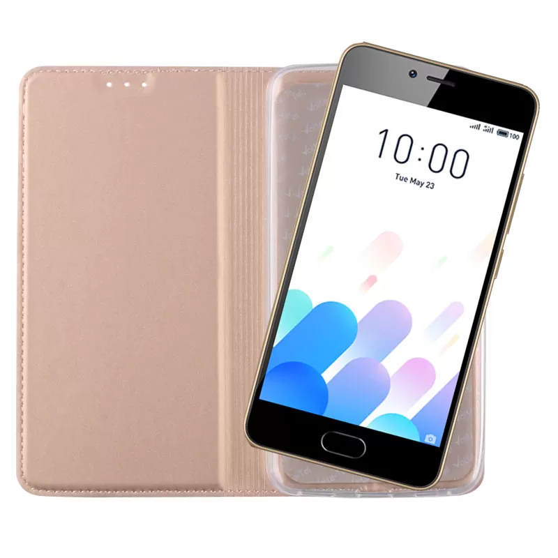 VOLTE-TEL MAGNET BOOK STAND ΘΗΚΗ MEIZU M5C 5.0in GOLD - Image 5