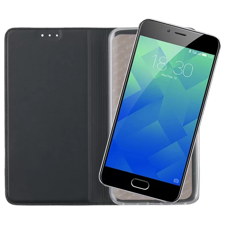 VOLTE-TEL MAGNET BOOK STAND ΘΗΚΗ MEIZU M5S 5.2in DARK GREY - Image 5