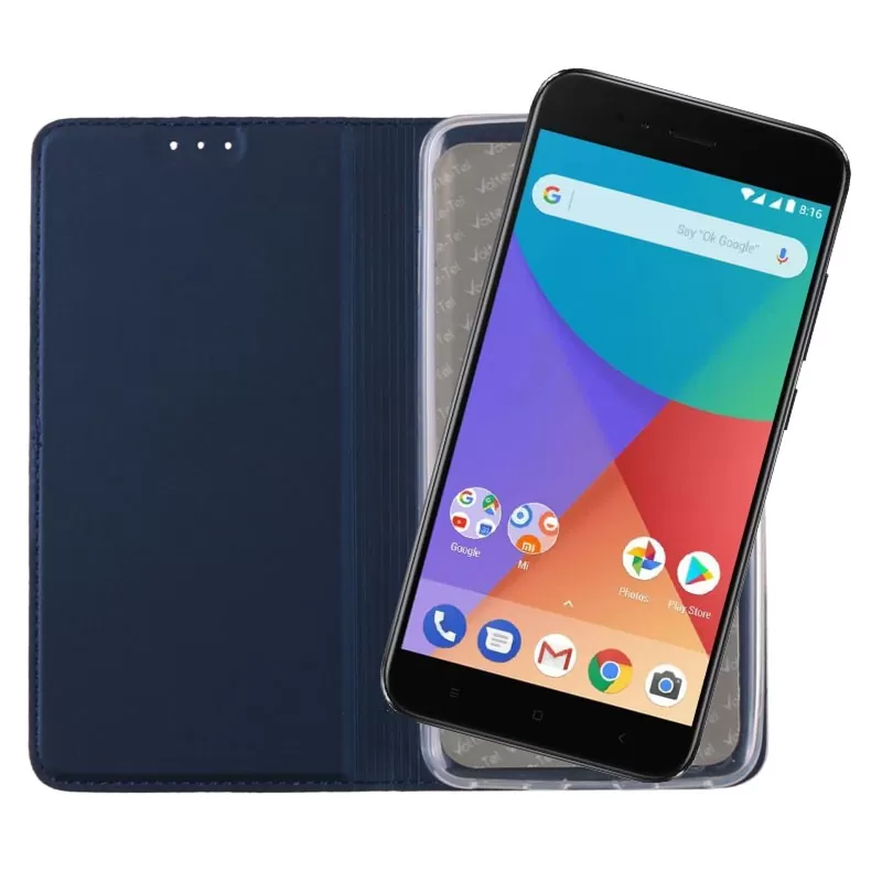 VOLTE-TEL MAGNET BOOK STAND ΘΗΚΗ XIAOMI MI A1 5.5in DARK BLUE - Image 5