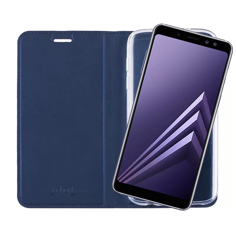 IDOL 1991 PRIME MAGNET BOOK STAND ΘΗΚΗ SAMSUNG A8 2018 A530 DARK BLUE - Image 7