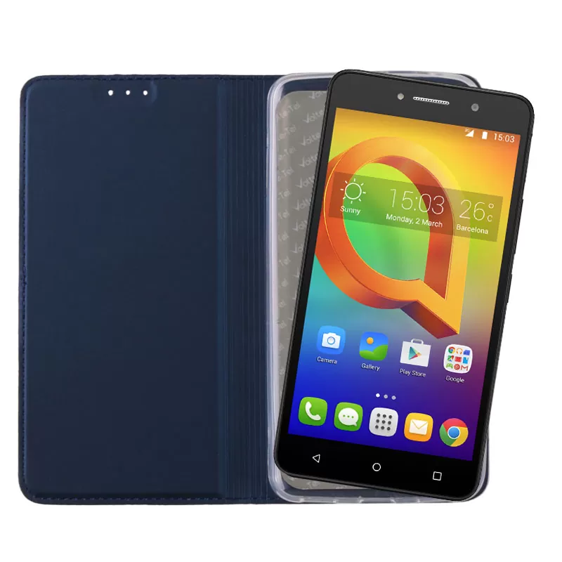 VOLTE-TEL MAGNET BOOK STAND ΘΗΚΗ ALCATEL MAGNET BOOK STAND A2 XL 6.0in DARK BLUE - Image 5