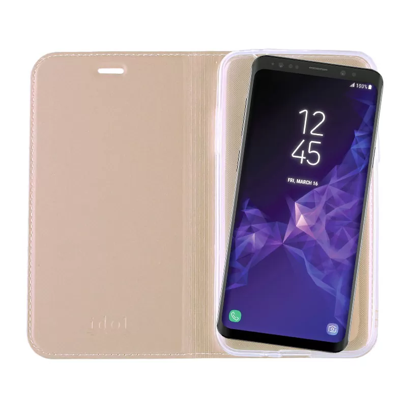 IDOL 1991 PRIME MAGNET BOOK STAND ΘΗΚΗ SAMSUNG S9 PLUS G965 GOLD - Image 7