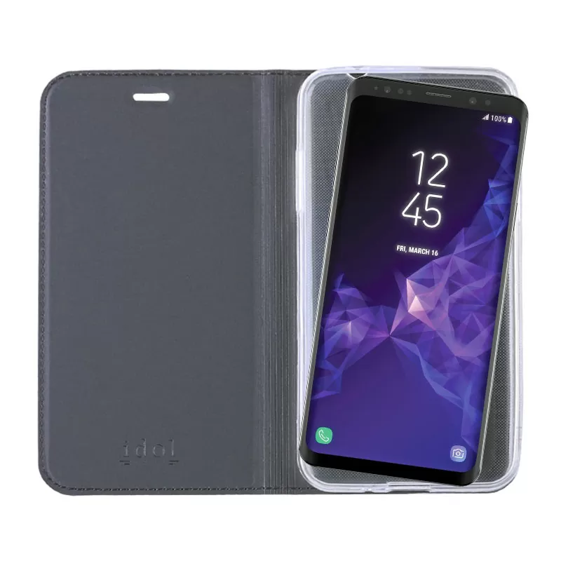 IDOL 1991 PRIME MAGNET BOOK STAND ΘΗΚΗ SAMSUNG S9 PLUS G965 DARK GREY - Image 7