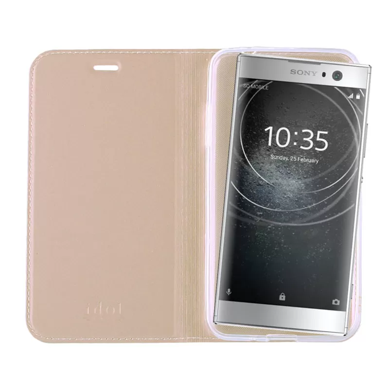 IDOL 1991 PRIME MAGNET BOOK STAND ΘΗΚΗ SONY XPERIA XA2 5.2in GOLD - Image 7