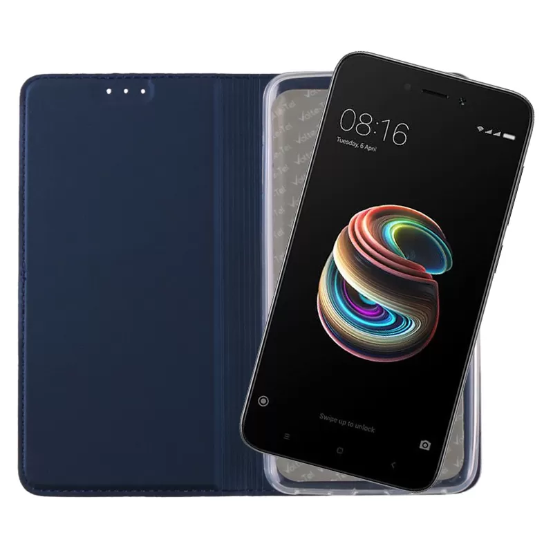 VOLTE-TEL MAGNET BOOK STAND ΘΗΚΗ XIAOMI REDMI 5A 5.0in DARK BLUE - Image 5