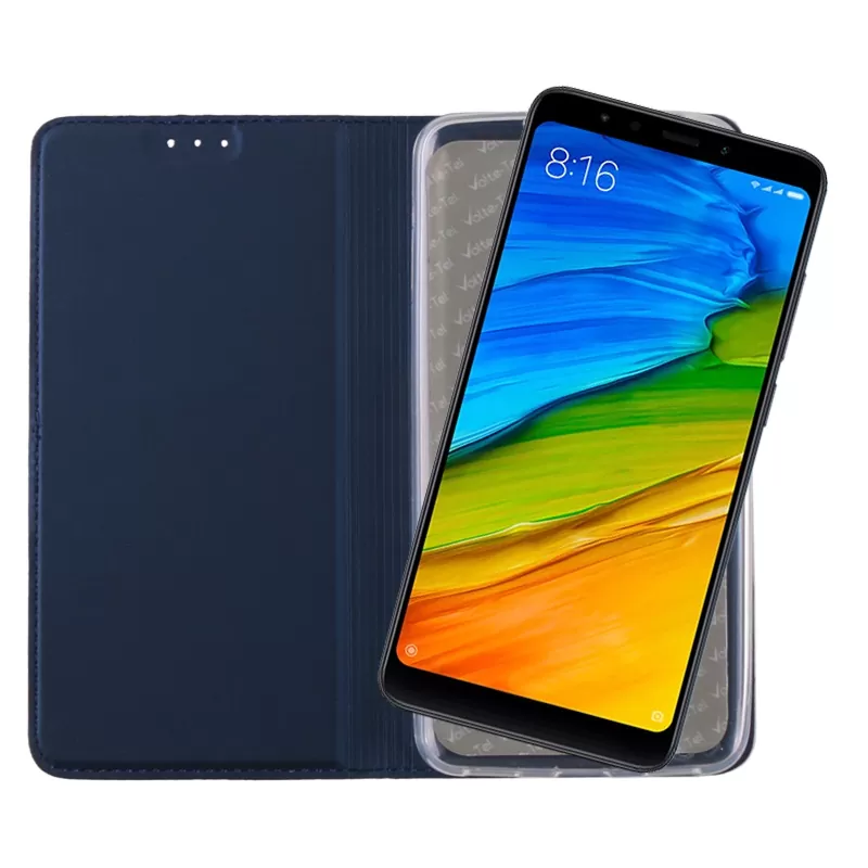 VOLTE-TEL MAGNET BOOK STAND ΘΗΚΗ XIAOMI REDMI 5 5.7in DARK BLUE - Image 5