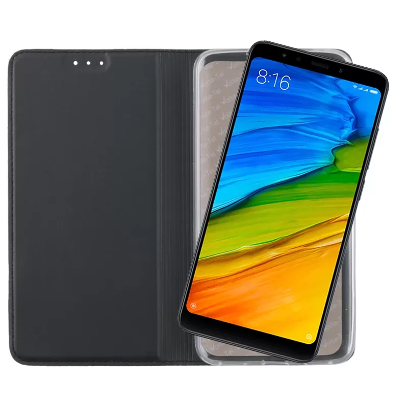 VOLTE-TEL MAGNET BOOK STAND ΘΗΚΗ XIAOMI REDMI 5 5.7in DARK GREY - Image 5