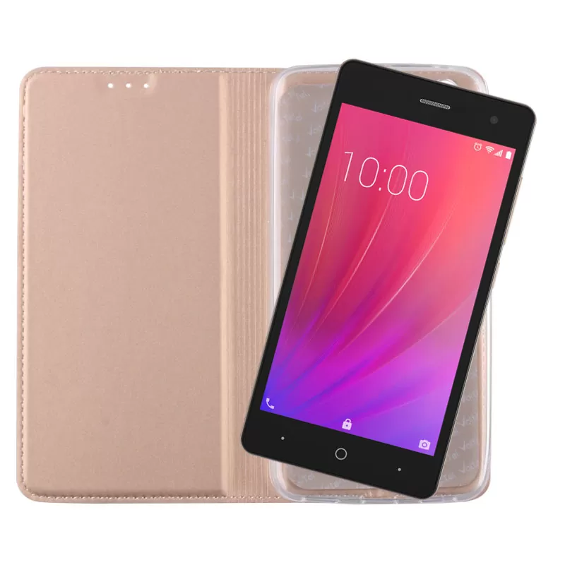 VOLTE-TEL MAGNET BOOK STAND ΘΗΚΗ ZTE BLADE A320 5.0in GOLD - Image 5