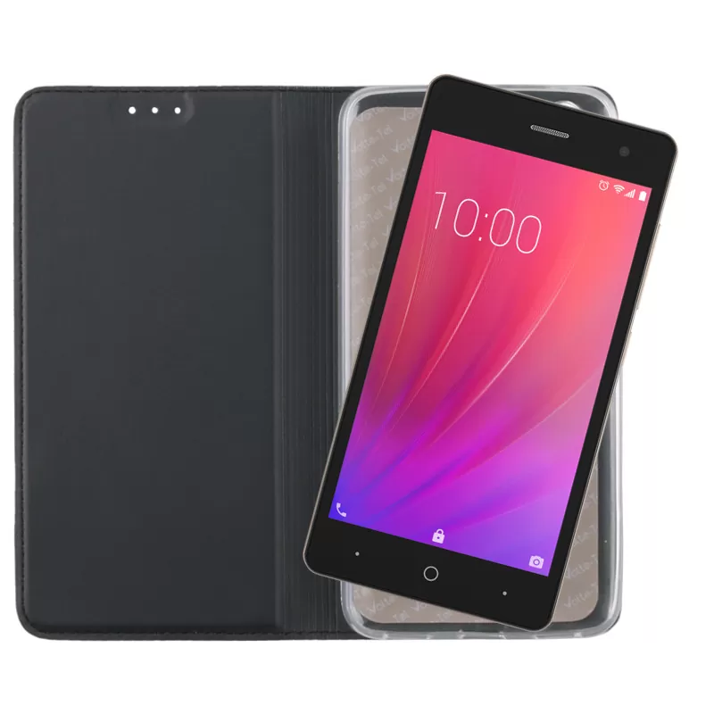 VOLTE-TEL MAGNET BOOK STAND ΘΗΚΗ ZTE BLADE A320 5.0in DARK GREY - Image 5