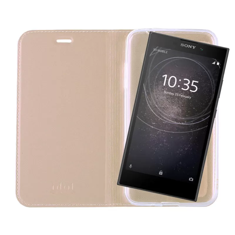 IDOL 1991 PRIME MAGNET BOOK STAND ΘΗΚΗ SONY XPERIA L2 5.5in GOLD - Image 7