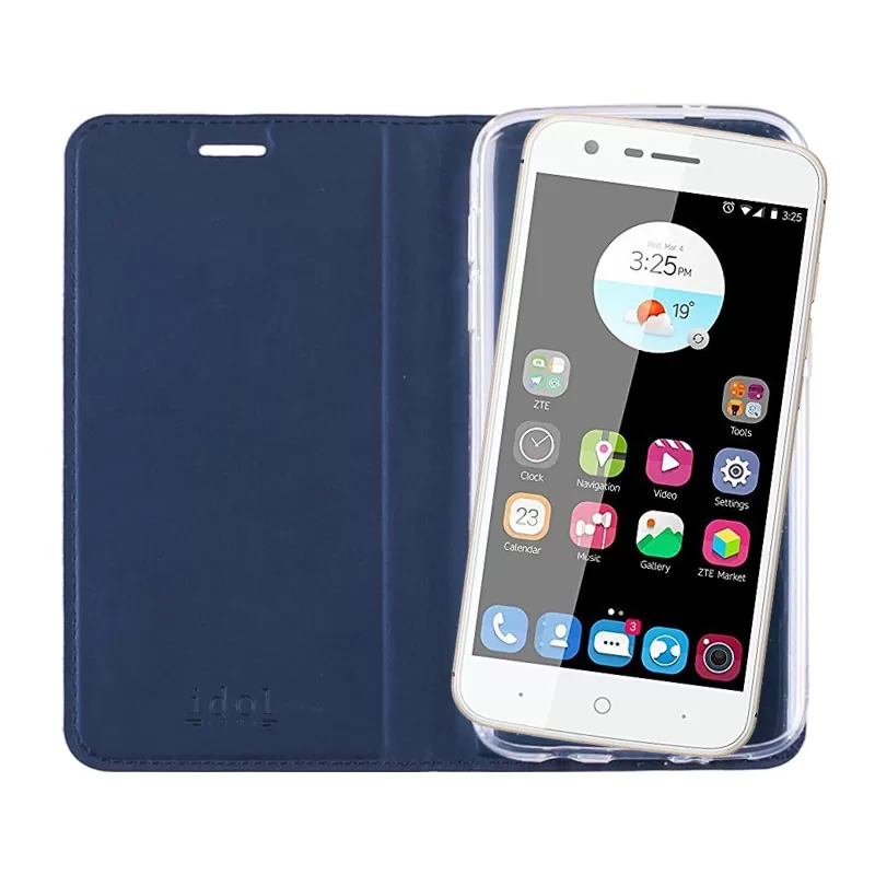 IDOL 1991 PRIME MAGNET BOOK STAND ΘΗΚΗ ZTE BLADE V8 MINI 5.0in DARK BLUE - Image 7
