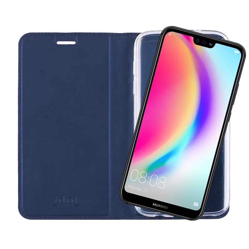 IDOL 1991 PRIME MAGNET BOOK STAND ΘΗΚΗ HUAWEI P20 LITE 5.84in DARK BLUE - Image 7