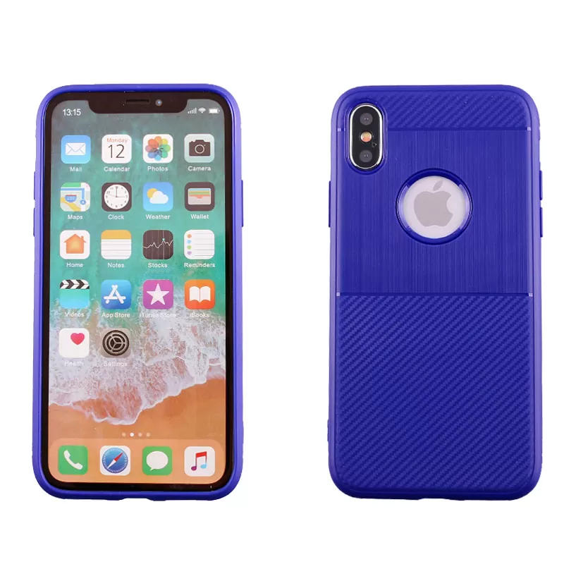 IDOL 1991 CARBON TPU ΘΗΚΗ IPHONE XS/X 5.8in  BLUE - Image 6