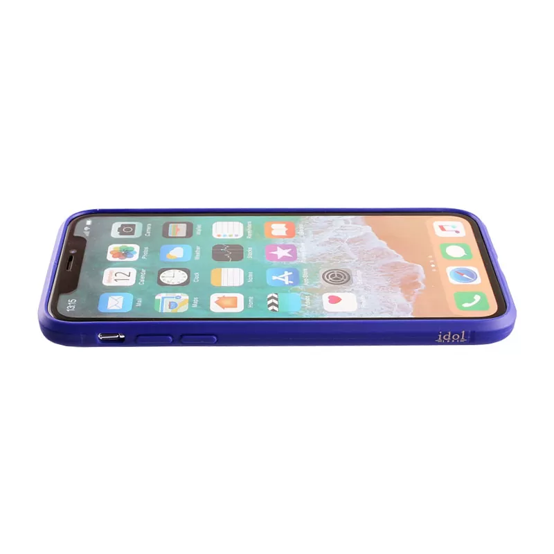 IDOL 1991 CARBON TPU ΘΗΚΗ IPHONE XS/X 5.8in  BLUE - Image 3