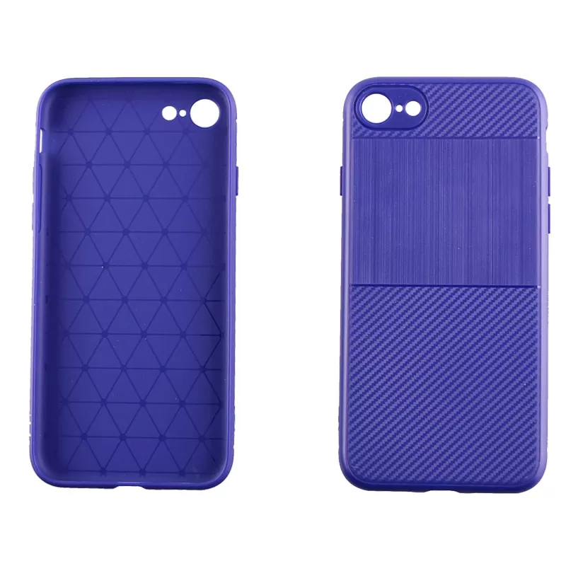 IDOL 1991 CARBON TPU ΘΗΚΗ IPHONE SE 2022/IPHONE SE 2020/IPHONE 8/7 4.7in  BLUE - Image 5