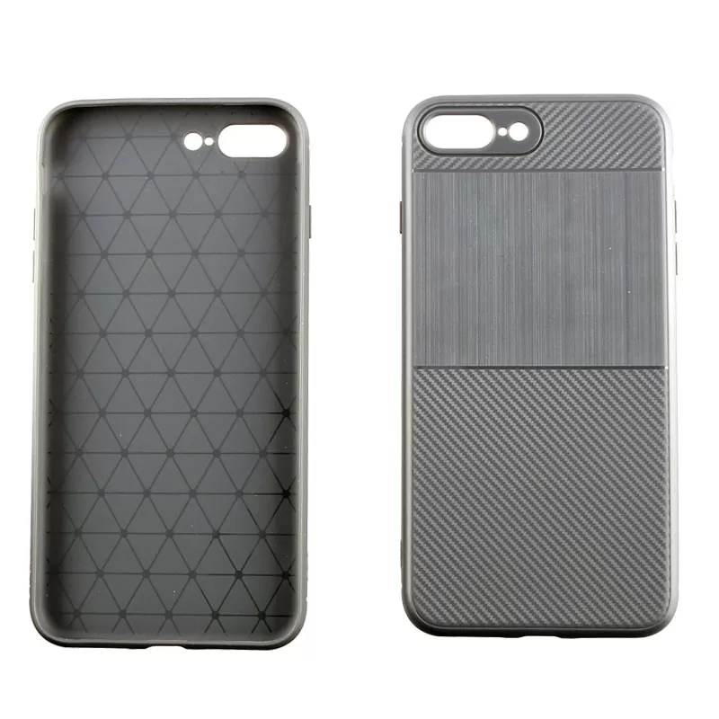 IDOL 1991 CARBON TPU ΘΗΚΗ IPHONE 8 PLUS/7 PLUS 5.5in  GREY - Image 5