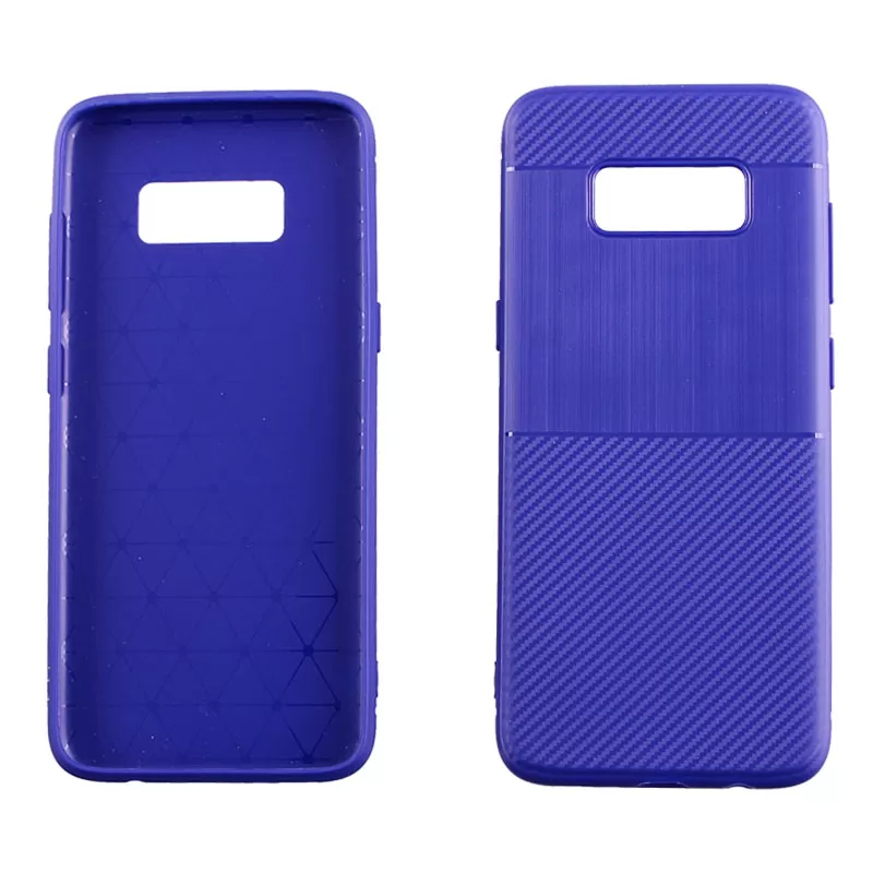 IDOL 1991 CARBON TPU ΘΗΚΗ SAMSUNG S8 G950 5.8in  BLUE - Image 5
