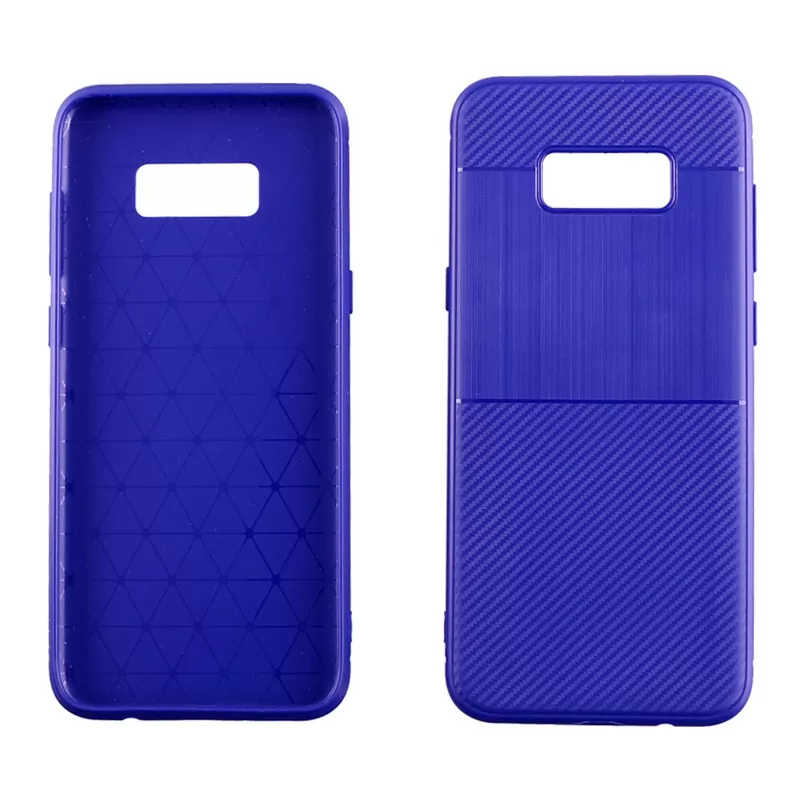 IDOL 1991 CARBON TPU ΘΗΚΗ SAMSUNG S8 PLUS G955 6.2in  BLUE - Image 5