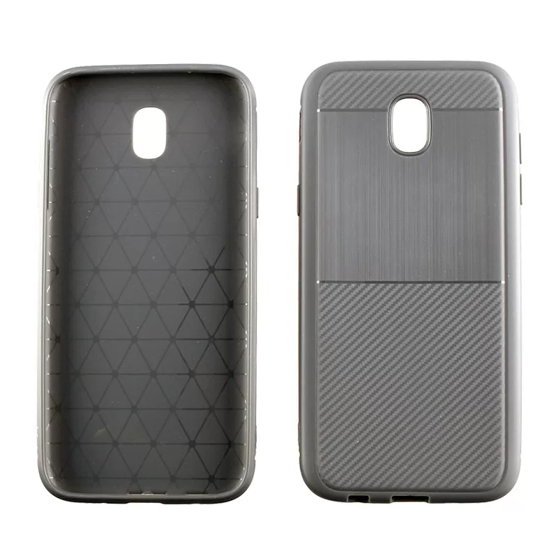 IDOL 1991 CARBON TPU ΘΗΚΗ SAMSUNG J5 2017 J530 5.2in  GREY - Image 5