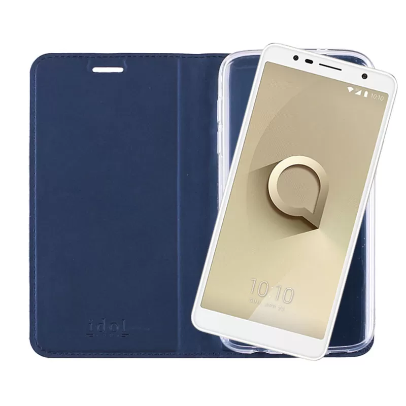 IDOL 1991 PRIME MAGNET BOOK STAND ΘΗΚΗ ALCATEL 3C 5026 6.0in DARK BLUE - Image 7