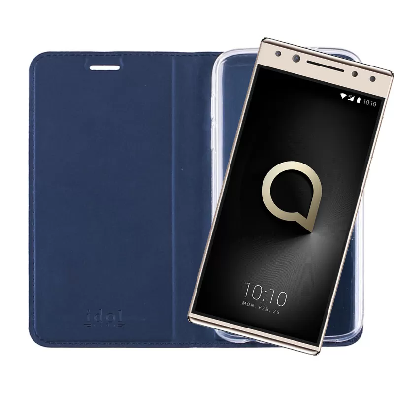IDOL 1991 PRIME MAGNET BOOK STAND ΘΗΚΗ ALCATEL 5 5.7in DARK BLUE - Image 7