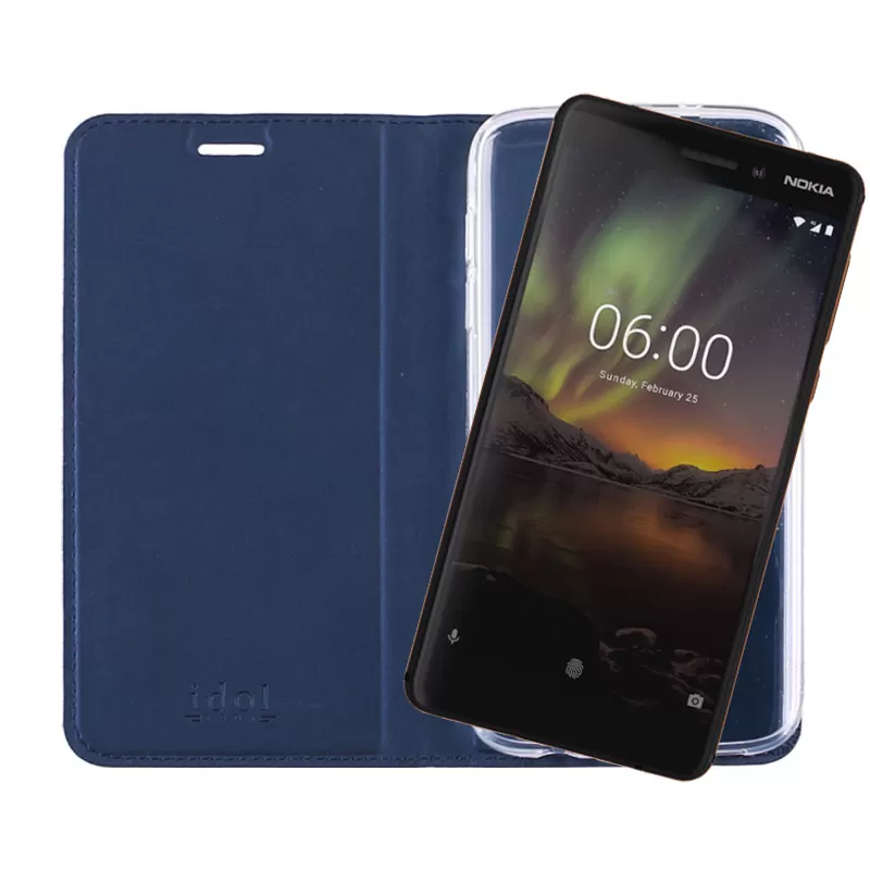 IDOL 1991 PRIME MAGNET BOOK STAND ΘΗΚΗ NOKIA 6.1 5.5in DARK BLUE - Image 7