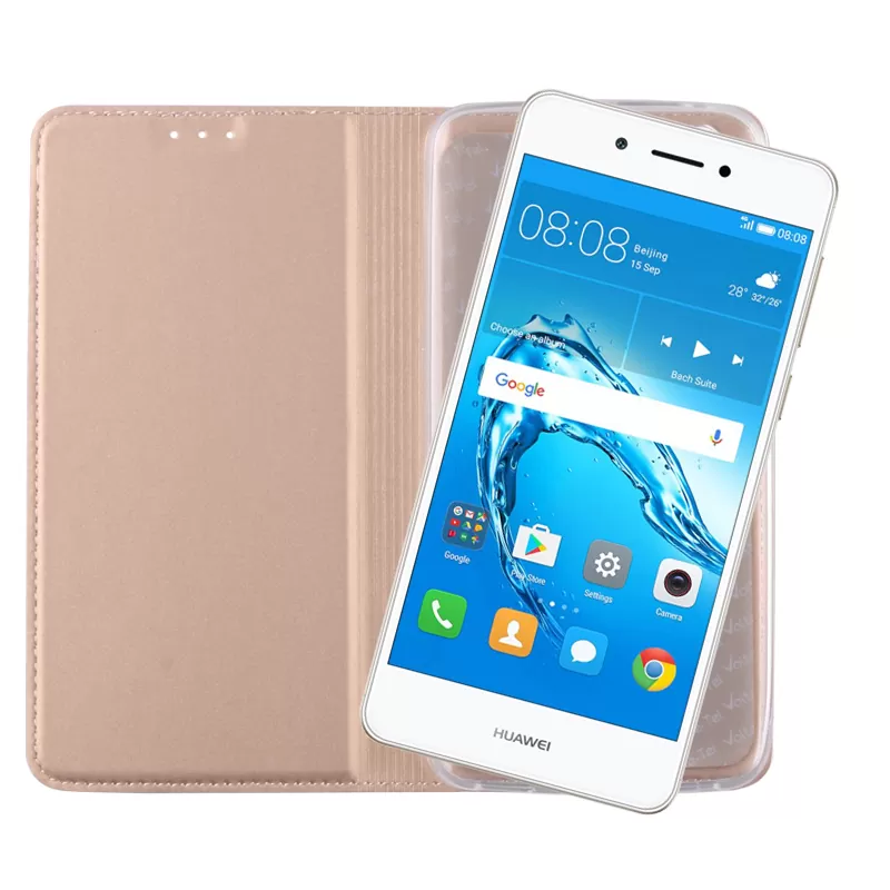 VOLTE-TEL MAGNET BOOK STAND ΘΗΚΗ HUAWEI NOVA SMART 5.0in GOLD - Image 5