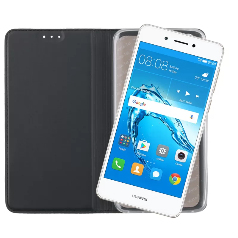 VOLTE-TEL MAGNET BOOK STAND ΘΗΚΗ HUAWEI NOVA SMART 5.0in DARK GREY - Image 5