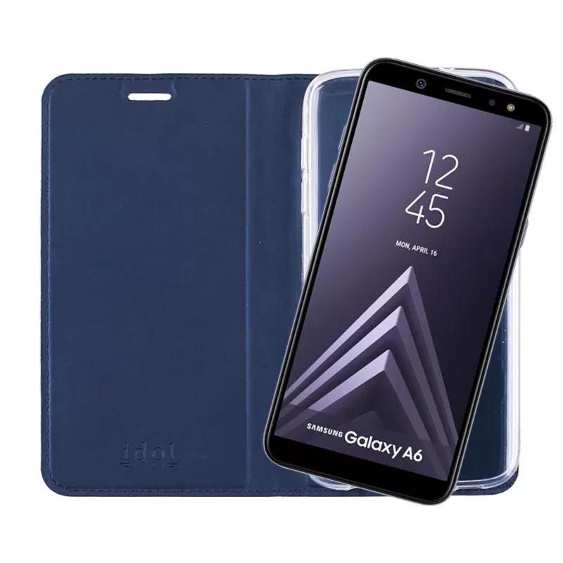 IDOL 1991 PRIME MAGNET BOOK STAND ΘΗΚΗ SAMSUNG A6 2018 A600 5.6in DARK BLUE - Image 7
