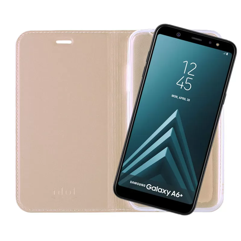 IDOL 1991 PRIME MAGNET BOOK STAND ΘΗΚΗ SAMSUNG A6 PLUS 2018 A605 6.0in GOLD - Image 7