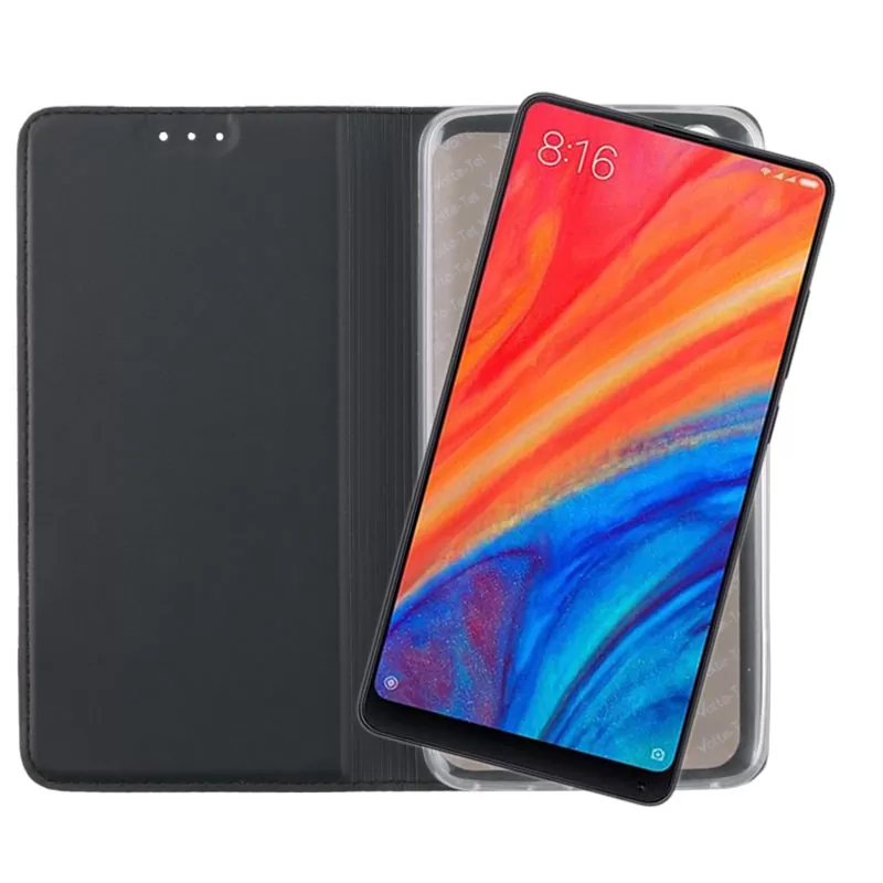 VOLTE-TEL MAGNET BOOK STAND ΘΗΚΗ XIAOMI MI MIX 2S 5.99in DARK GREY - Image 5