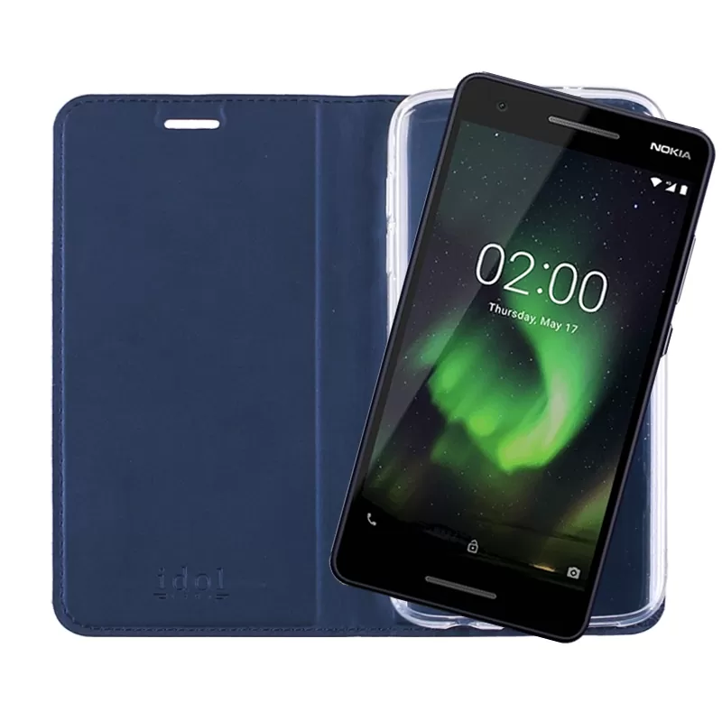 IDOL 1991 PRIME MAGNET BOOK STAND ΘΗΚΗ NOKIA 2.1 5.5in DARK BLUE - Image 7