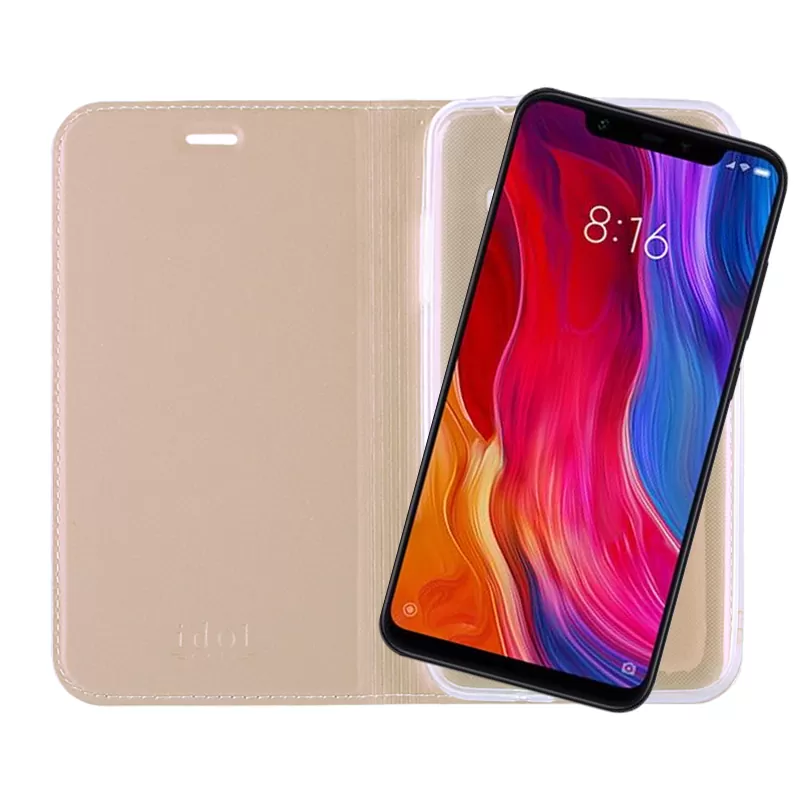 IDOL 1991 PRIME MAGNET BOOK STAND ΘΗΚΗ XIAOMI MI 8 PRO/MI 8 6.21in GOLD - Image 7