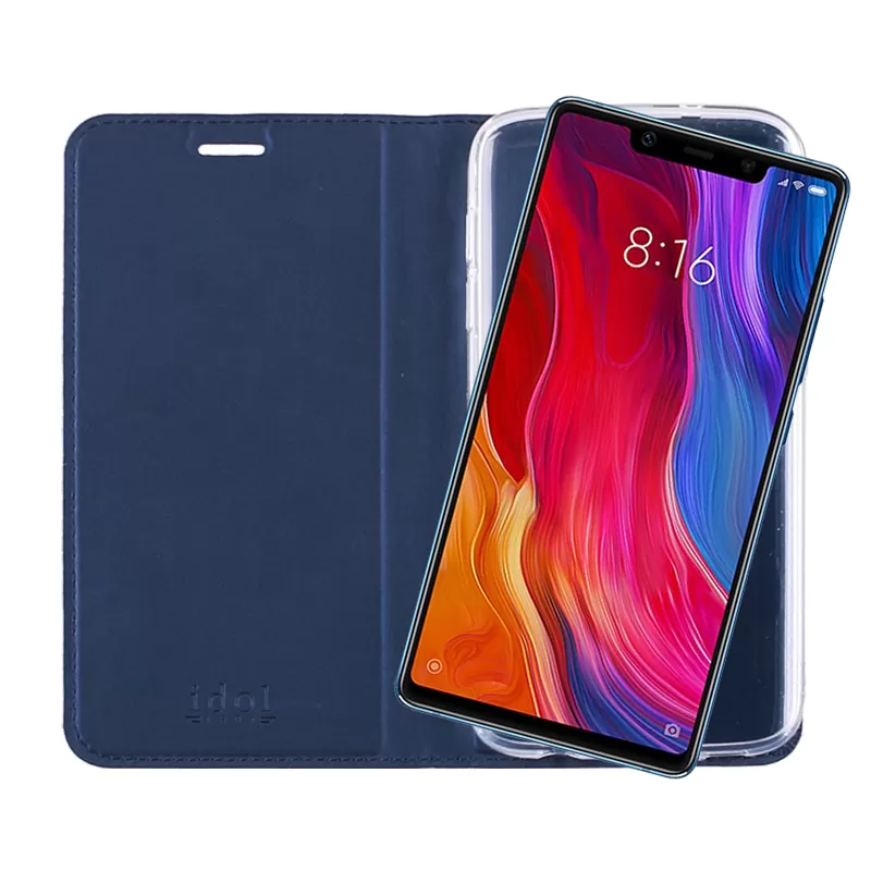 IDOL 1991 PRIME MAGNET BOOK STAND ΘΗΚΗ XIAOMI MI 8 SE 5.88in DARK BLUE - Image 7