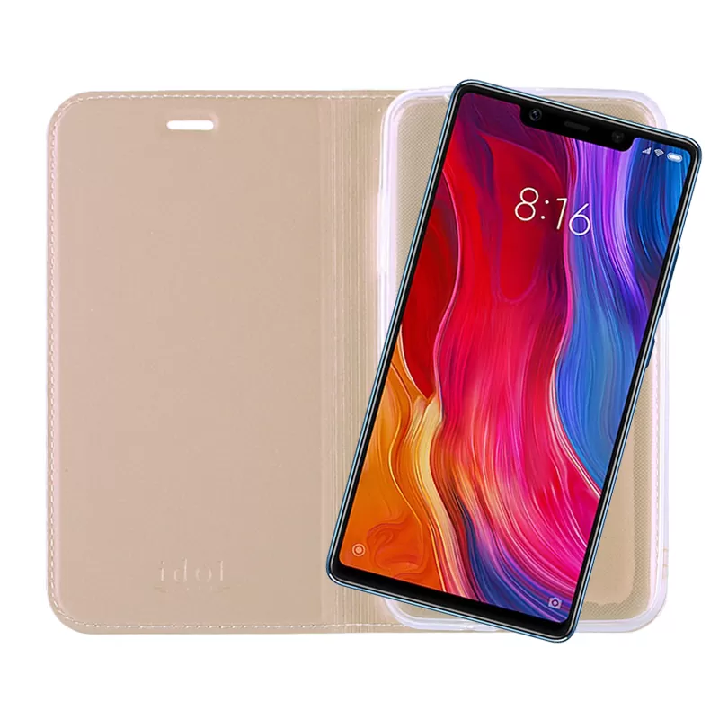IDOL 1991 PRIME MAGNET BOOK STAND ΘΗΚΗ XIAOMI MI 8 SE 5.88in GOLD - Image 7