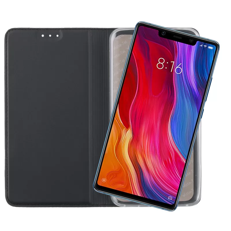 VOLTE-TEL MAGNET BOOK STAND ΘΗΚΗ XIAOMI MI 8 SE 5.88in DARK GREY - Image 5