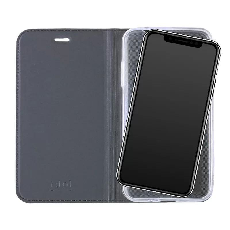 IDOL 1991 PRIME MAGNET BOOK STAND ΘΗΚΗ IPHONE XS MAX 6.5in DARK GREY - Image 7