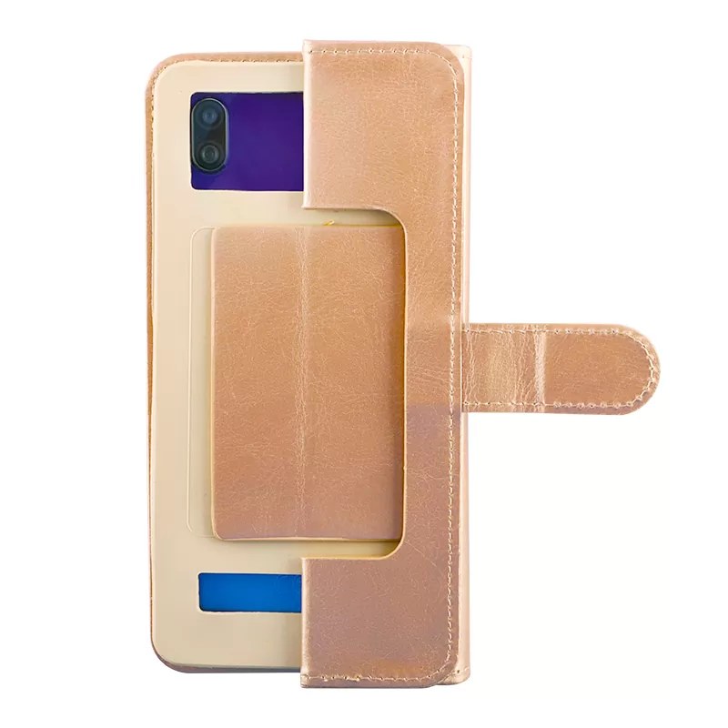 VOLTE-TEL BOOK SILICONE ΘΗΚΗ UNIVERSAL 4.3in-5.4in 13.5x7cm E GOLD - Image 6