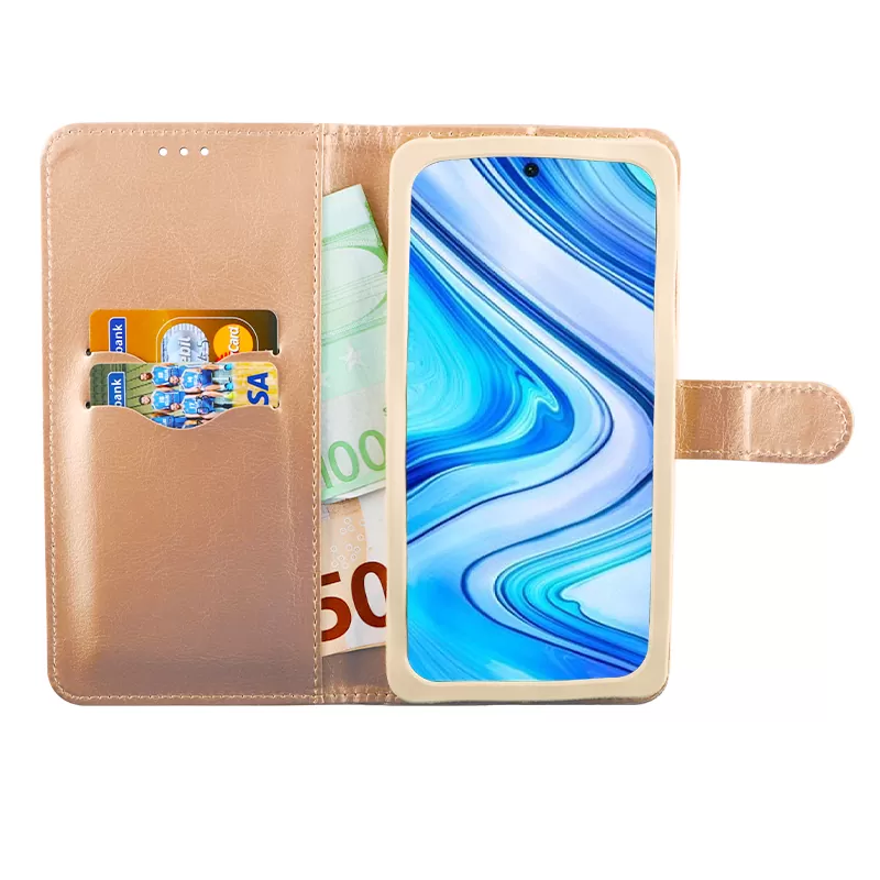 VOLTE-TEL BOOK SILICONE ΘΗΚΗ UNIVERSAL 4.3in-5.4in 13.5x7cm E GOLD - Image 5