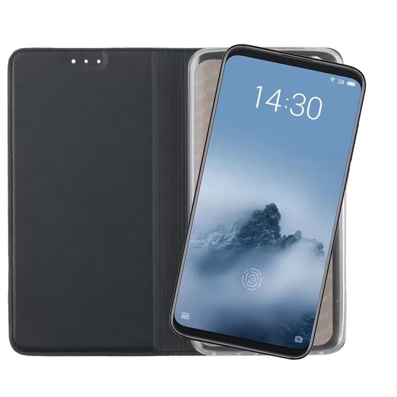 VOLTE-TEL MAGNET BOOK STAND ΘΗΚΗ MEIZU 16 6.0in DARK GREY - Image 5