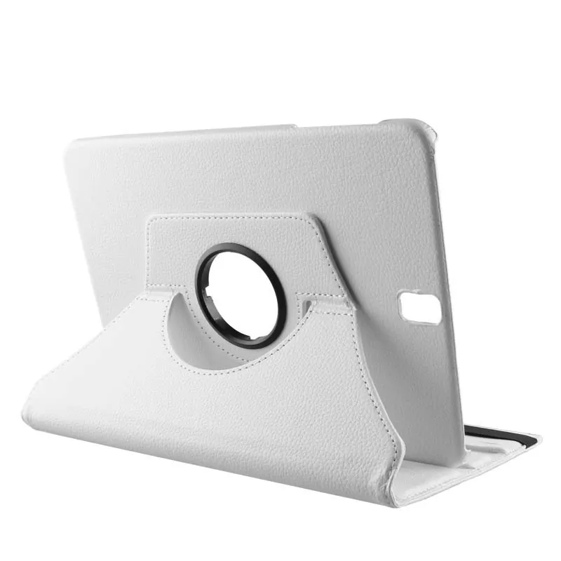 VOLTE- TEL LEATHER BOOK ROTATING STAND ΘΗΚΗ SAMSUNG T590/T595 TAB A 10.5in WHITE - Image 5