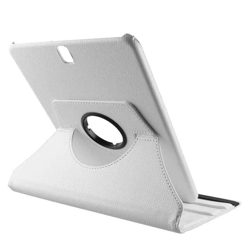 VOLTE- TEL LEATHER BOOK ROTATING STAND ΘΗΚΗ SAMSUNG T590/T595 TAB A 10.5in WHITE - Image 3