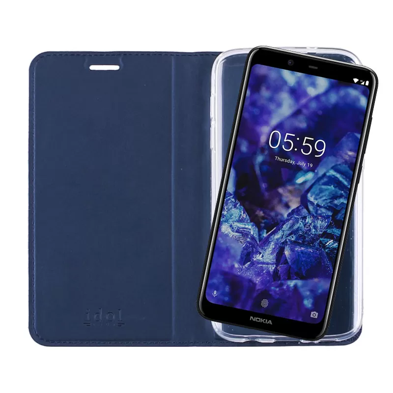 IDOL 1991 PRIME MAGNET BOOK STAND ΘΗΚΗ NOKIA 5.1 PLUS 5.86in DARK BLUE - Image 7