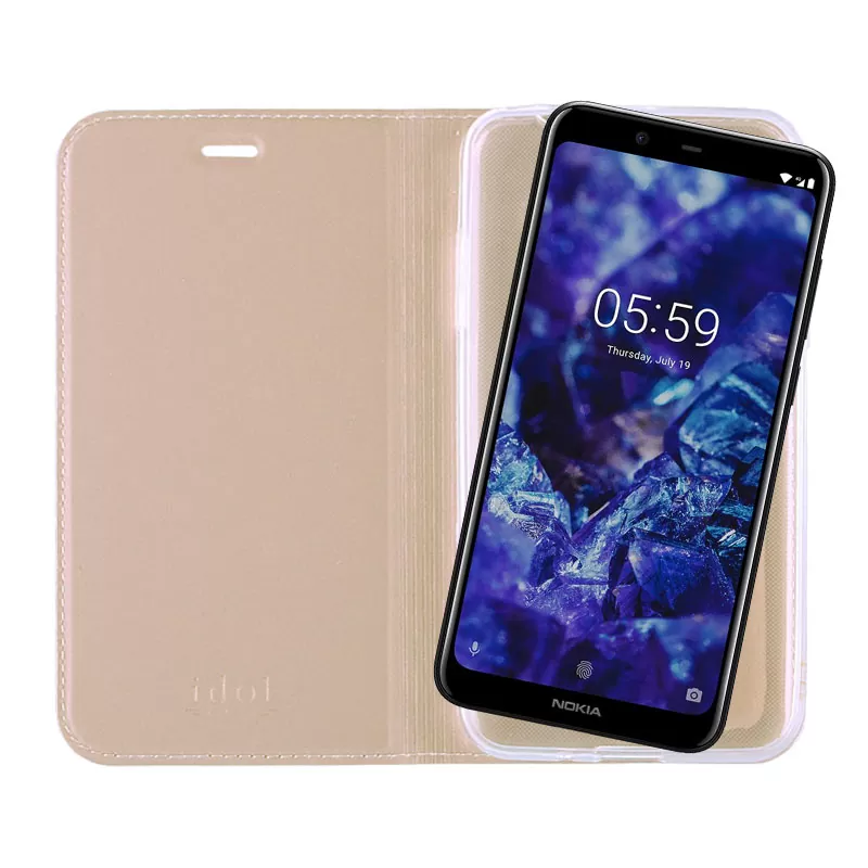 IDOL 1991 PRIME MAGNET BOOK STAND ΘΗΚΗ NOKIA 5.1 PLUS 5.86in GOLD - Image 7