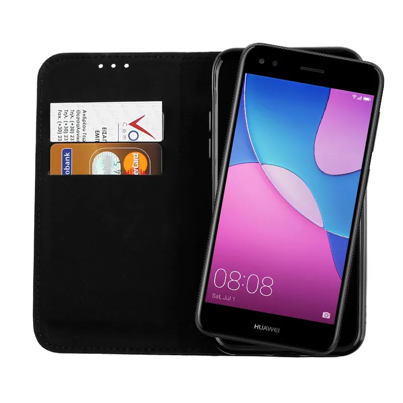 VOLTE-TEL POCKET MAGNET BOOK STAND ΘΗΚΗ HUAWEI P9 LITE MINI/Y6 PRO 2017 5.0in BLACK - Image 6